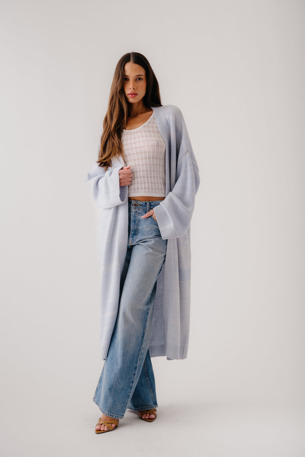 CEDAR SLOUCHY CASHMERE  DUSTER | WHISPER
